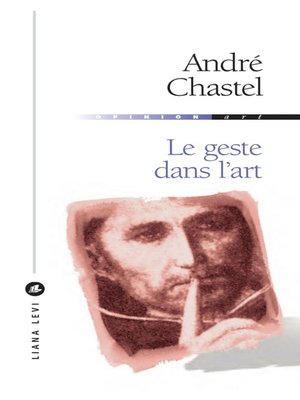 cover image of Le geste dans l'art